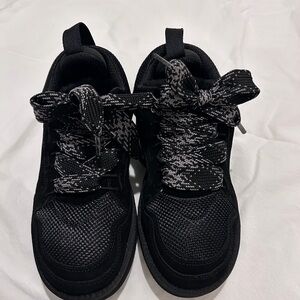 UGG Black Lowmel Sneakers with Faux Fur Lining